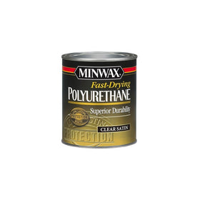 Minwax 230104444 Fast Drying Polyurethane Satin, 1/2 pint