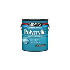 Minwax 13333000 Polycrylic Water-Based Protective Clear Finish, 1 gallon, Satin