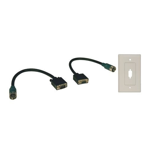 Tripp Lite Easy Pull Type-A Connectors (M/F set of VGA with Faceplate)(EZA-VGAX-2)