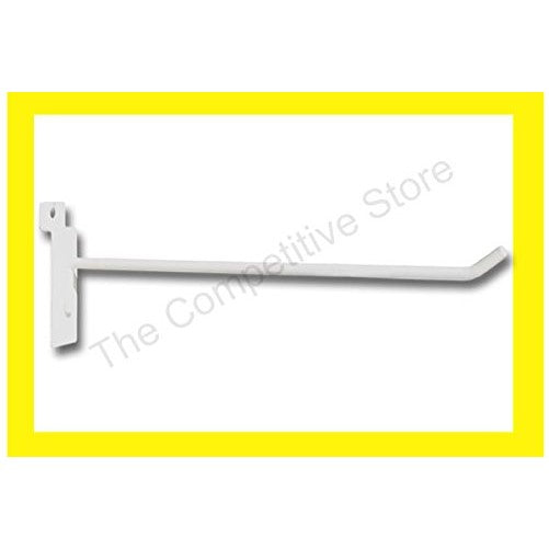 ExecuSystems 12" Slatwall Hook -White -Box of 96