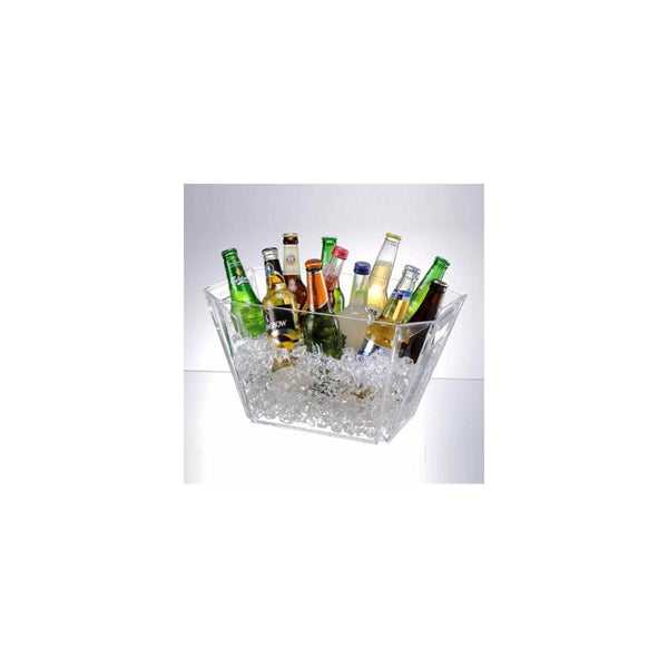 Prodyne Four Bottle Tub, 16" x 11" x 9", Clear