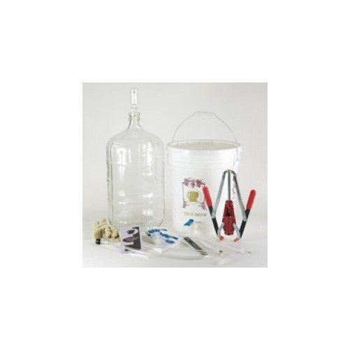 Winemaking.net Wine Making Starter Equipment Kit Strange Brew Strange Brew Complete Winemaking Starter Kit with 6 gal Glass Carboy