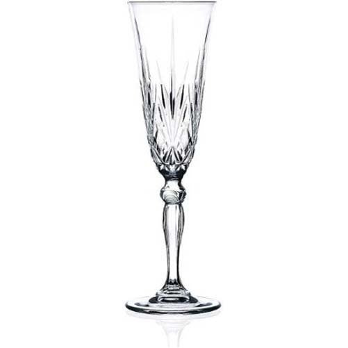 Lorenzo RCR Crystal Melodia Collection Champagne Flutes Glass Set