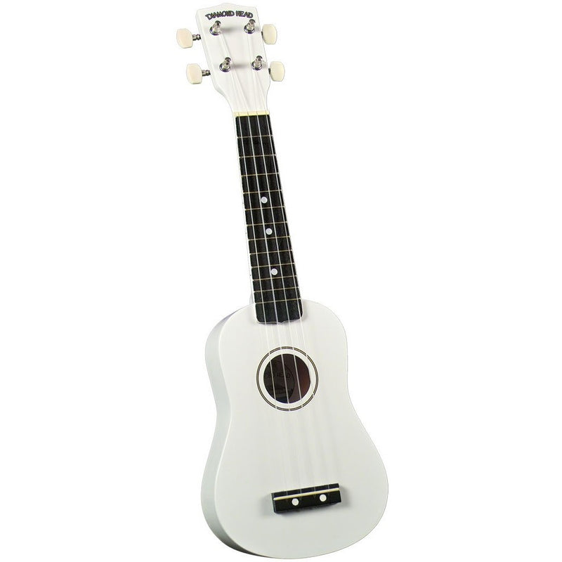 Diamond Head DU-109 Rainbow Soprano Ukulele - White