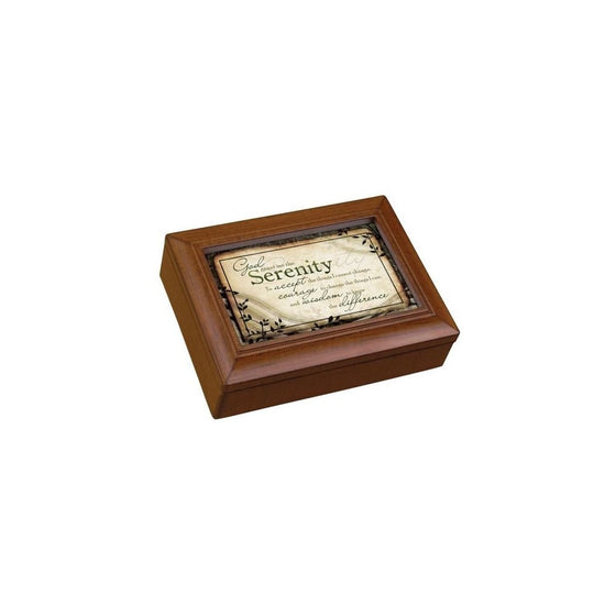 Carson Home Accents 17992 Serenity Prayer Rectangle Music Box, 8-Inch by 6-Inch by 2-3/4-Inch