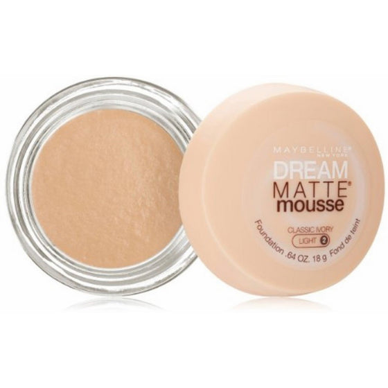 Maybelline Dream Matte Mousse Foundation - Classic Ivory - 2 Pack