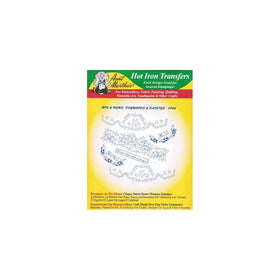 His & Hers, Dogwoods & Daisies Aunt Martha's Hot Iron Embroidery Transfer