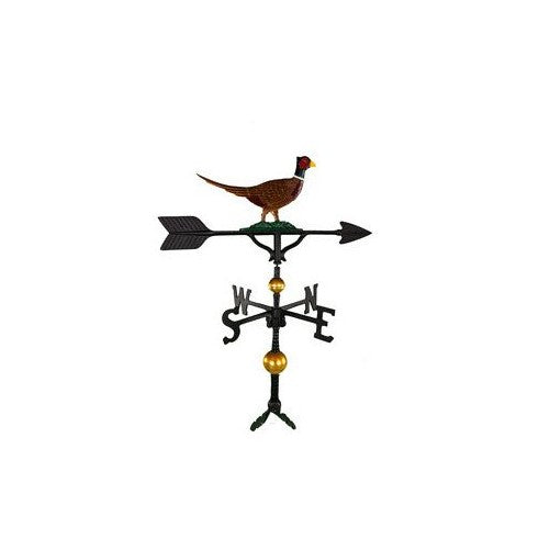 Montague Metal Products 32-Inch Deluxe Weathervane with Color Pheasant Ornament