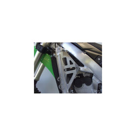 09 KAWASAKI KX250F: Works Connection Radiator Braces (BRUSHED ALUMINUM)