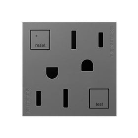 adorne Magnesium Tamper-Resistant 15A GFCI Wall Outlet