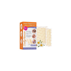 Sally Hansen Hair Remover Wax Strip Kit BroWith Face/Bikini (3 Pack)