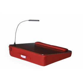 Memory Foam Lap Desk with USB Light, Burgundy