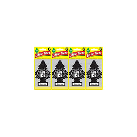 Little Trees U6P-60155 Black Ice Air Freshener, (Pack of 24)