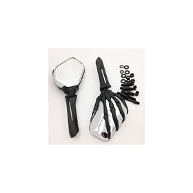 Motorcycle Claw Skull Mirror Harley Heritage Springer Sportster Dyna Glide Softail V Rod Black
