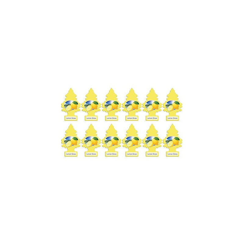 Little Trees Air Fresheners, Singles, Lemon Grove (Pack of 12)