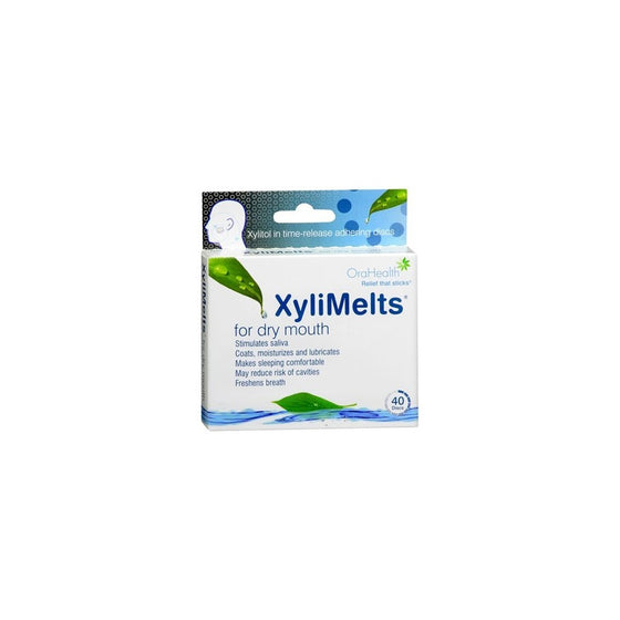 XyliMelts Discs for Dry Mouth 40 Mints (3 pack)