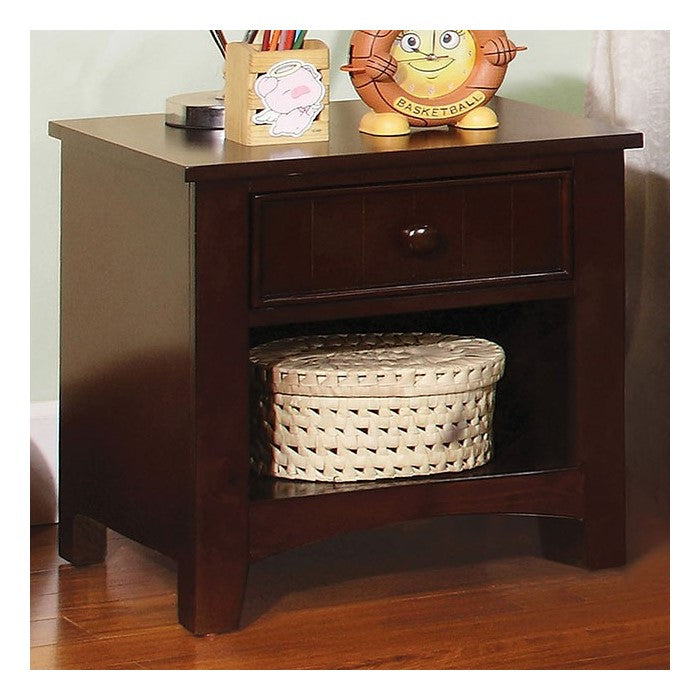10 Drawer Wooden Dresser with Bracket Legs, Cherry Brown
