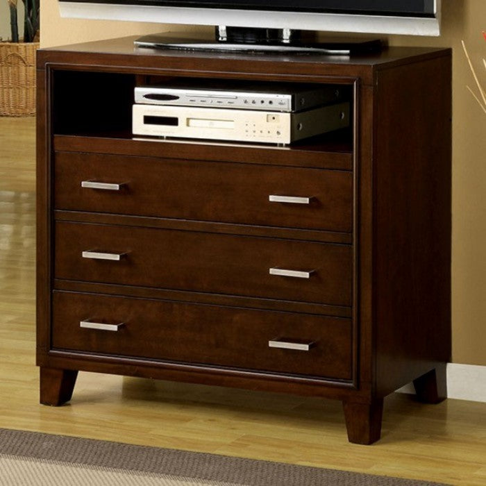 Nailhead Trim Upholstered Vanity Stool with Scrolled Legs, Brown