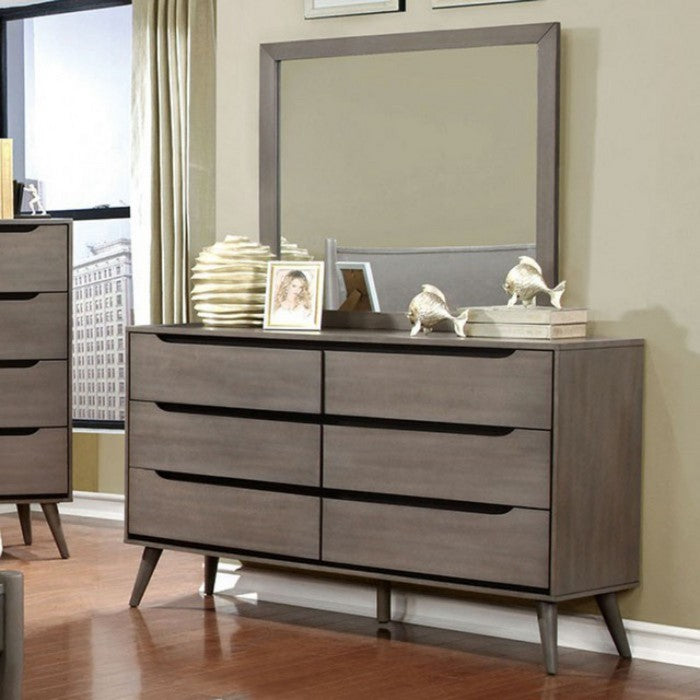 Square Shape Pedestal Stand with Mirror Top, Silver