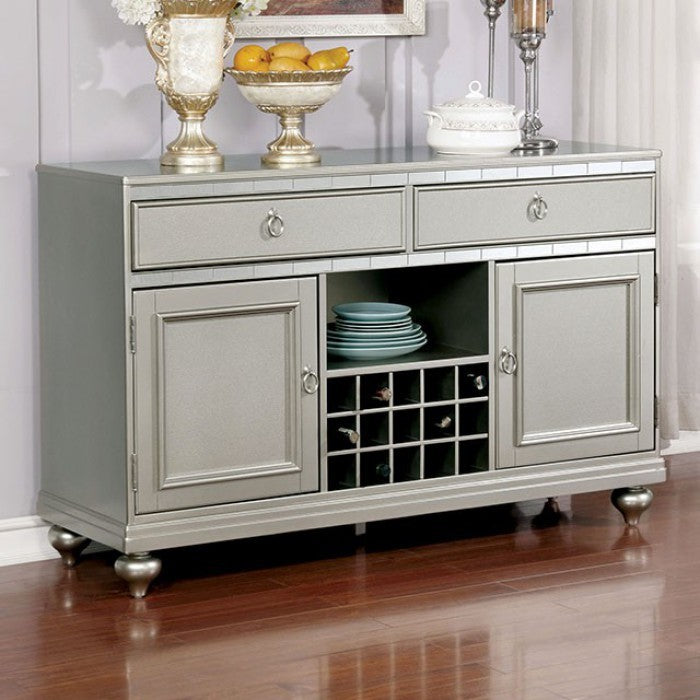 Wooden Coffee Table with 2 Drawers and Cabriole Legs, Antique White