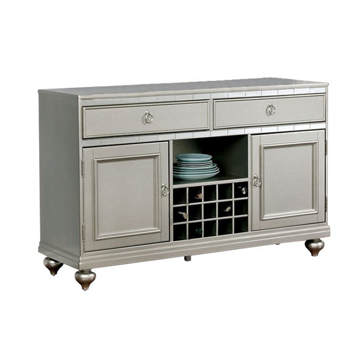 Wooden Coffee Table with 2 Drawers and Cabriole Legs, Antique White