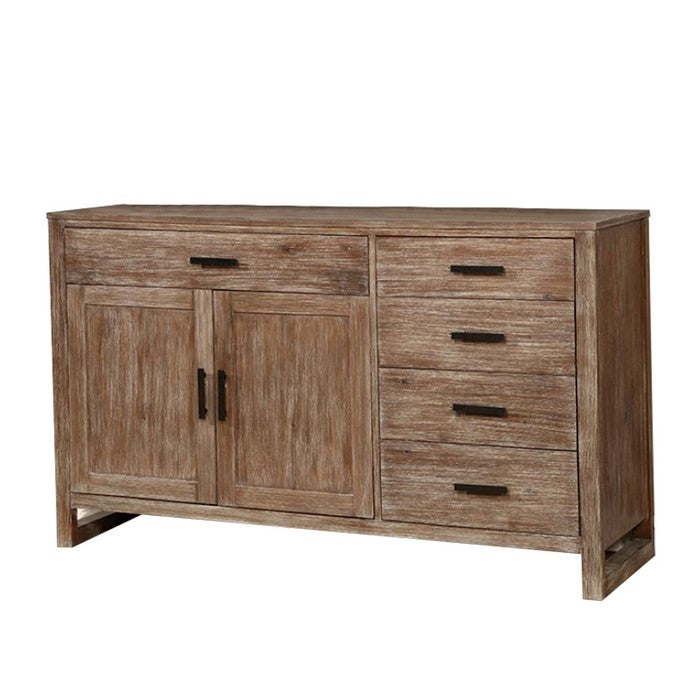 11 Drawer Wooden Console Table with Script Details and Bun Feet Support,Red