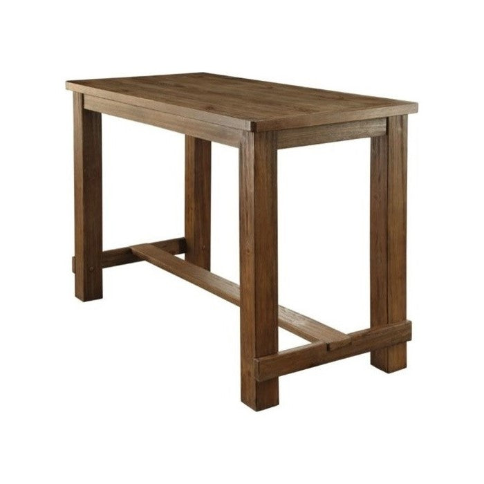 2 Drawer Wooden Server with One Side Door Cabinet and Wine Rack, Dark Brown