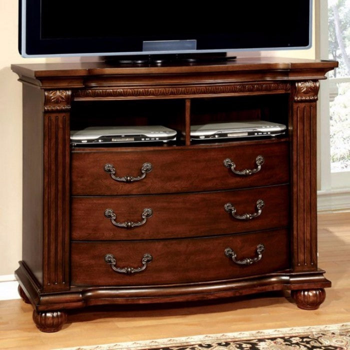 Tapered Wooden Youth Chest with Angled Legs and Heart Sign, White and Brown