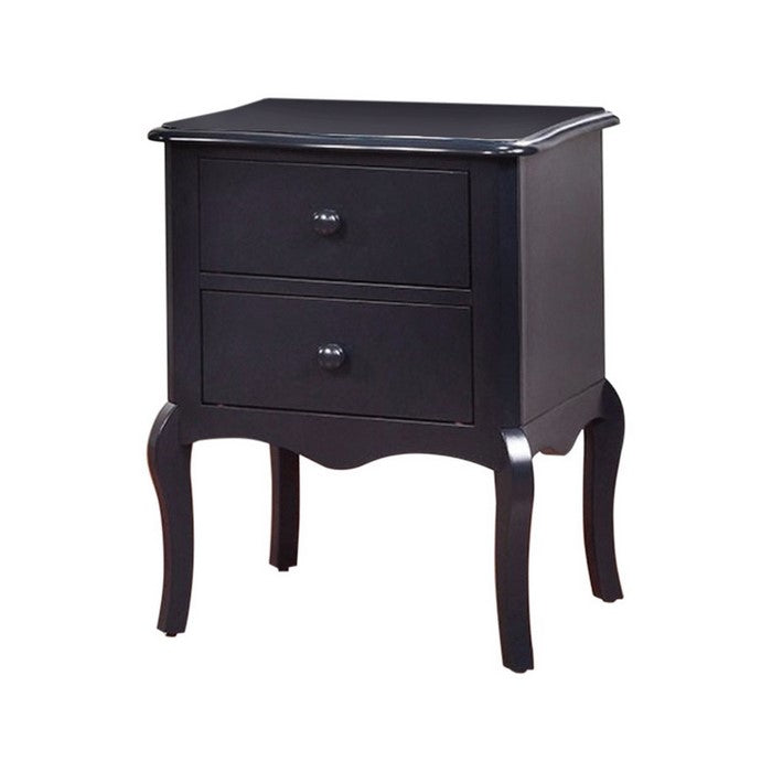 Marble Top End Table with Metal Hairpin Legs, White and Black