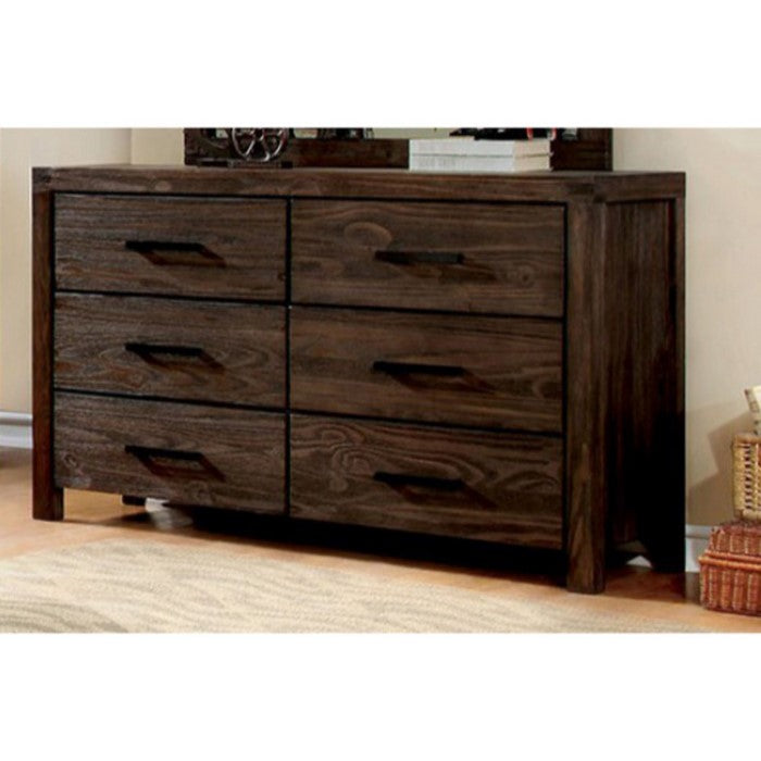 Immaculate Wooden Designer Dresser In Contemporary Style,  Dark Gray