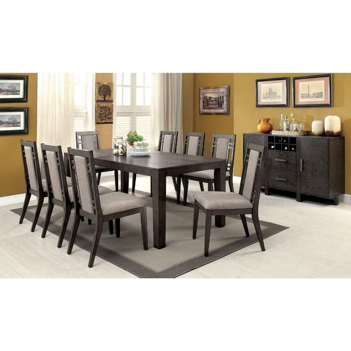 Eris I Modern Style Wooden Dining Table, Brown