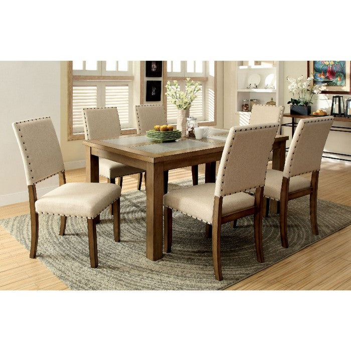 Melston Dining Table + 6 Side Chairs set