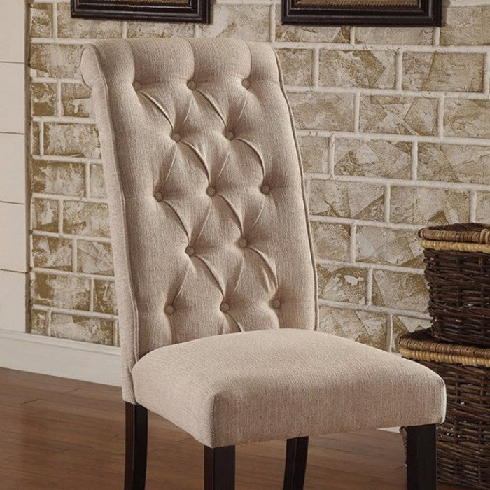 Marshall Transitional Side Chair, Set Of Two, Ivory
