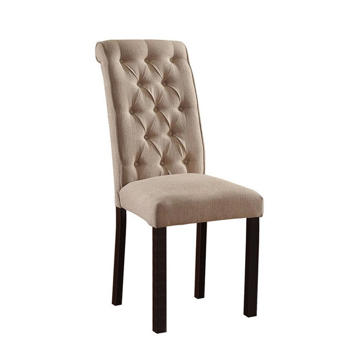 Marshall Transitional Side Chair, Set Of Two, Ivory
