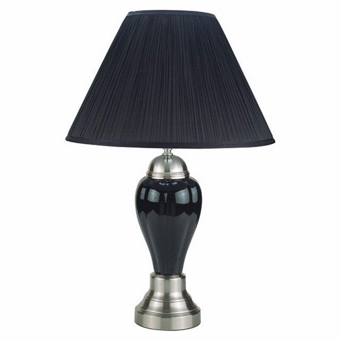 Niki Traditional Style Table Lamp, Set of 6, Black