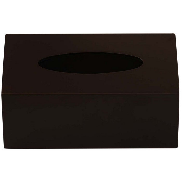 Benzara Rectangular Tissue Box Holder In Wood, Brown
