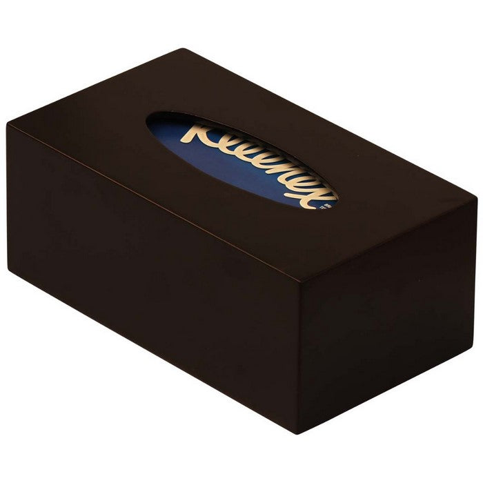 Benzara Rectangular Tissue Box Holder In Wood, Brown