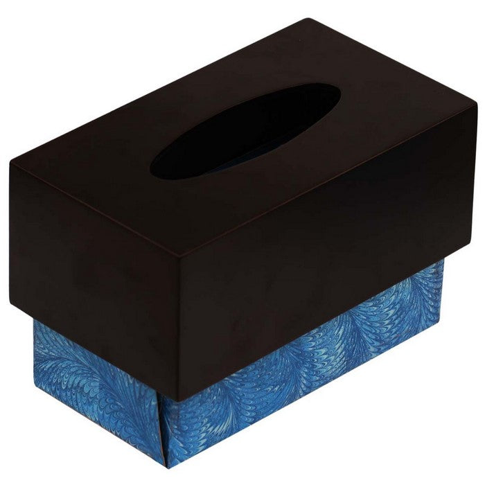 Benzara Rectangular Tissue Box Holder In Wood, Brown