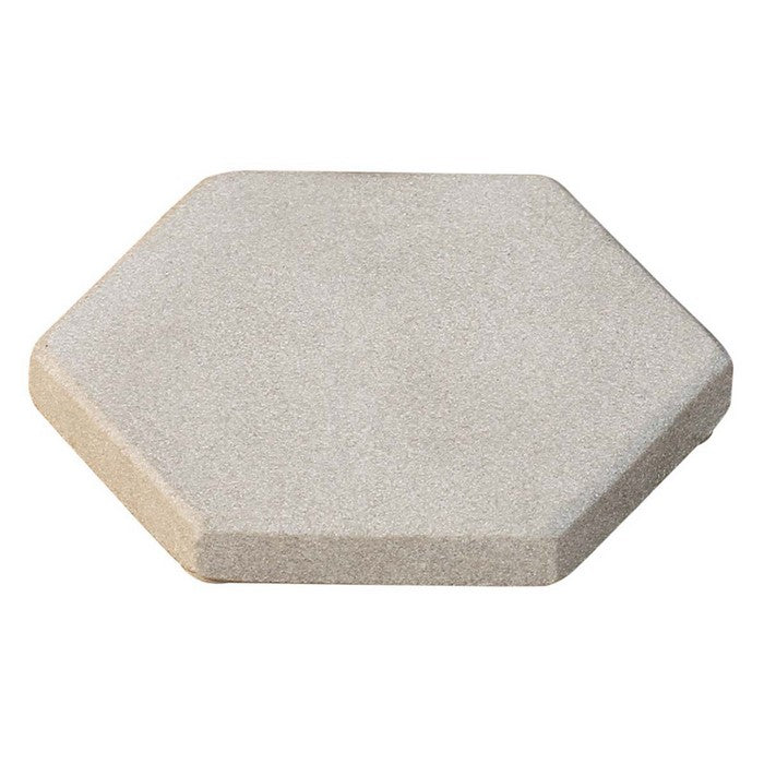Hexagonal Shaped Sandstone Drink Coasters Set of 2 Natural Benzara Brand