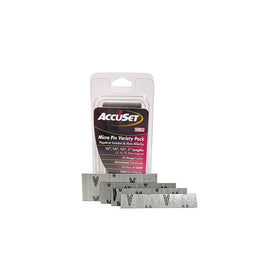 AccuSet A109809 Variety Pack 23-Gauge Galvanized Micro Pin (2,500 per Box)