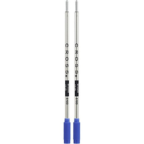 Cross Ballpoint Pen Refill, Broad Blue, 2 Per Card (8100-2)