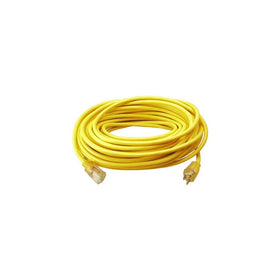 Master Electrician 02588ME 50-Feet Round Vinyl Extension Cord, Yellow
