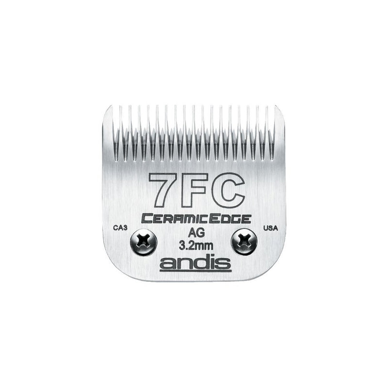 Andis CeramicEdge Carbon-Infused Steel Pet Clipper Blade, Size-7FC, 1/8-Inch Cut Length (64240)