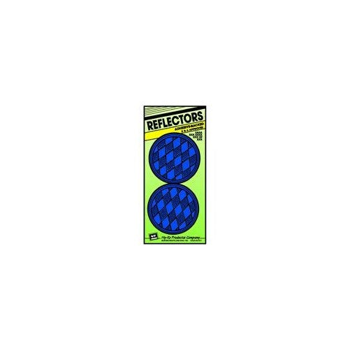 Hy-Ko CDRF-4B Blue 3" Plastic Press-On Reflector