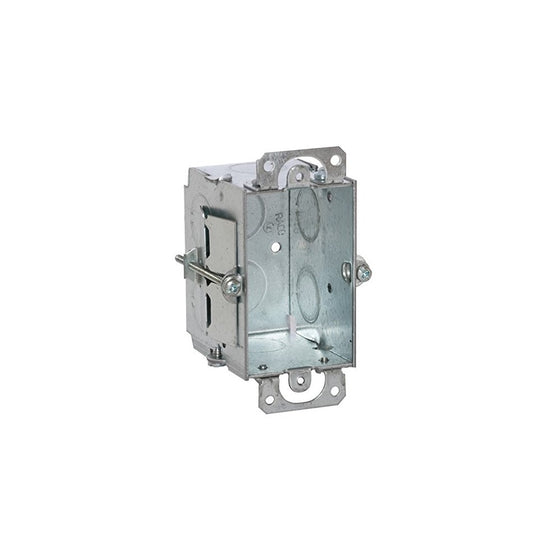 Hubbell-Raco 506 2-1/2-Inch Deep, Gangable, 1/2-Inch End Knockouts Old Work Clips 3-Inch by 2-Inch Switch Box