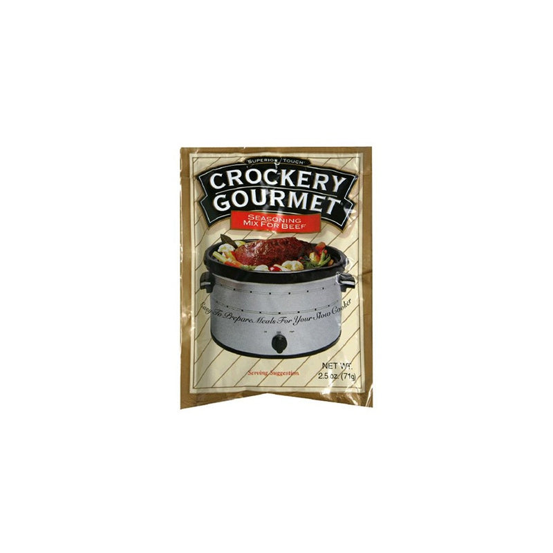Crockery Gourmet Seasoning Mix for Beef, 2.5-Ounce Packets (Pack of 12)
