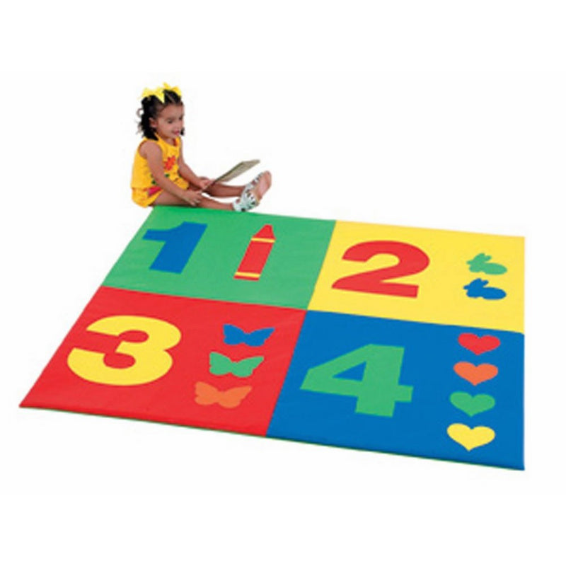 Childrens Factory CF362-161 1-2-3-4 Mat, Grade: Kindergarten to 4, White