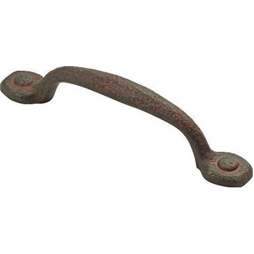 Hickory Hardware P3000-RI 96mm Refined Rustic Pull, Rustic Iron