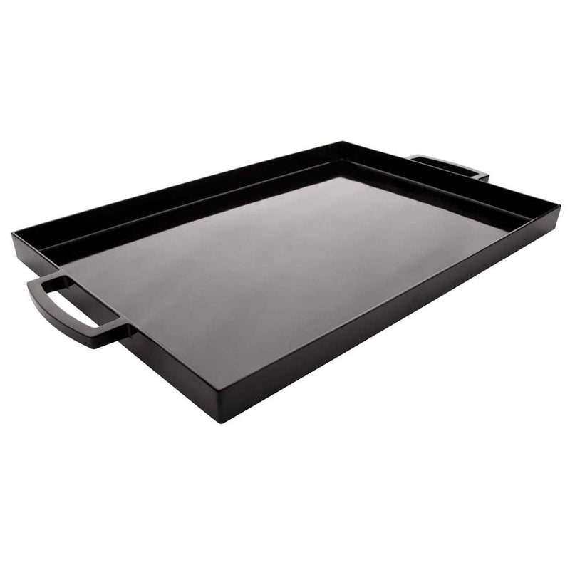 Zak Designs Meeme 19-inch Plastic Serving Tray, Black