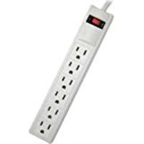 POWER ZONE OR801124 Strip 6 Outlet with 3-Feet Cord